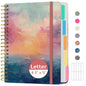Taja Large Spiral Notebooks for Work 5 Subject with Removable Dividers