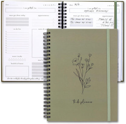 Beautiful To Do List Notebook - Aesthetic Undated ADHD Daily Planner Gift