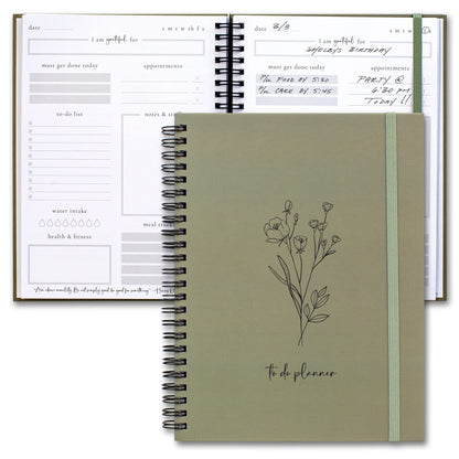 Beautiful To Do List Notebook - Aesthetic Undated ADHD Daily Planner Gift
