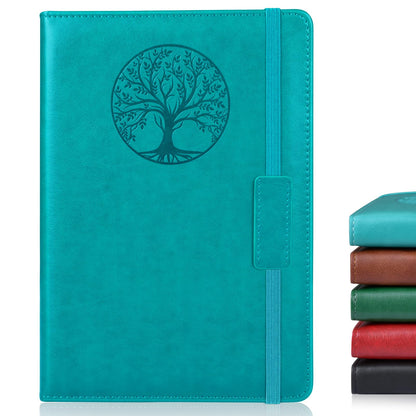 Biuwory Leather Journal Notebook,256 Thick Lined Pages,Hardcover 5.7"×8.3"