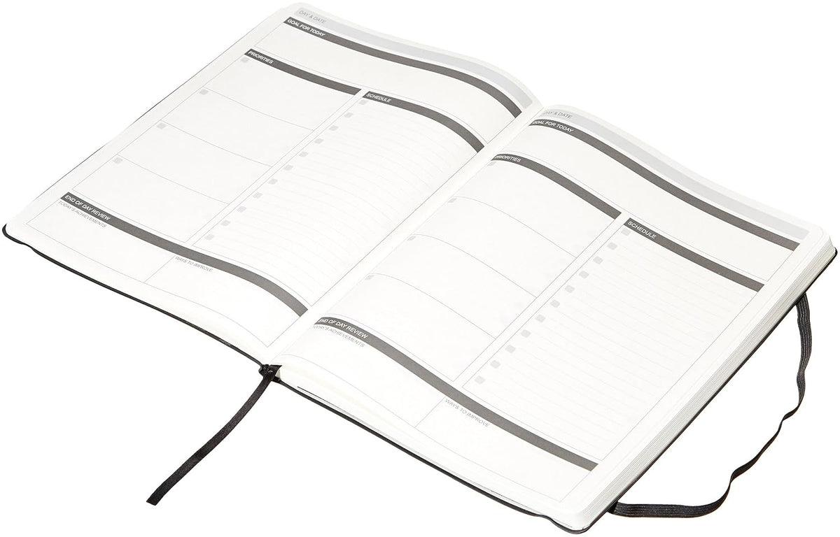 Amazon Basics(6 Months)Undated Planner - 8.5 Inch x 11 Inch, Soft Cover