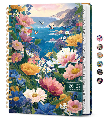 Planner 2026-2027, Jul 2026-Jun 2027 Academic Monthly & Weekly Planner