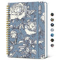 Taja Pretty Spiral Journal for Women, Lined Hardcover Notebook, 6" x 8"