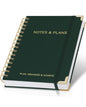 ZICOTO Aesthetic Daily Planner And Spiral Notebook With Hourly Schedule