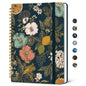 Taja Pretty Spiral Journal for Women, Lined Hardcover Notebook, 6" x 8"
