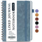 LEAGIM Lined Spiral Journal Notebook for Women & Men, College Ruled Hardcover Notebook for Work & Note Taking, Journals for Writing, 100 GSM, Business, School, 140 Pages, A5(5.8"x8.5") - Brown