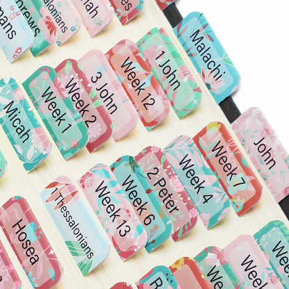 Mr. Pen- Bible Tabs, 75 Tabs, 2 Bookmarks, Boho Style