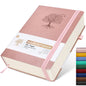 Lined Journal Notebook -365 Pages A5 Thick Journals for Writing Ruled Notebook, Hardcover Leather Journal for Women Men Daily Journal Notebook for Work, Note Taking, 100Gsm Lined Paper( 5.75'' X 8.38'' Green)