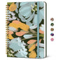 Taja Pretty Spiral Journal for Women, Lined Hardcover Notebook, 6" x 8"