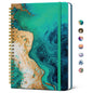 Taja Pretty Spiral Journal for Women, Lined Hardcover Notebook, 6" x 8"