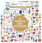 bloom daily planners Holiday Seasonal Planner Sticker Sheets - Vintage Seasonal Sticker Pack - Removable & Repositionable - Over 310 Stickers Per Pack!