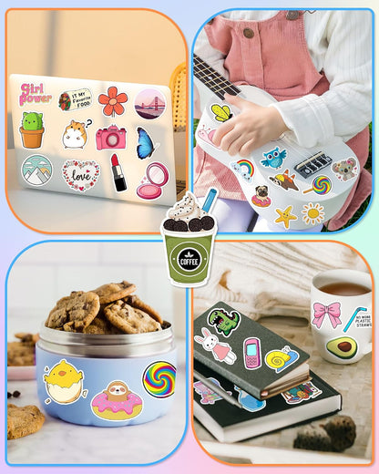 300 Pcs Stickers for Kids, Cute Vinyl Waterproof Stickers for Water Bottle