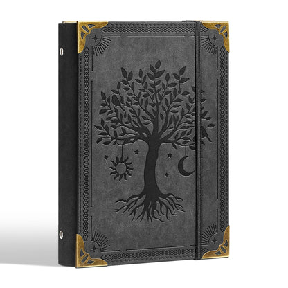 Ovesmusl Sunflower PU Leather A5 Binder 6 Ring Refillable Journal Cover