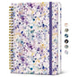 Taja Spiral Lined Journal for Women, Pretty Hardcover Journal Notebook, A5