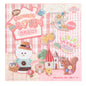 Girl's Korean Sticker Book, Food and Daily Life Theme - 1300+ Cute Dream Style Foodie Stickers, for DIY Scrapbooking Journaling Handbook Decoration Pink