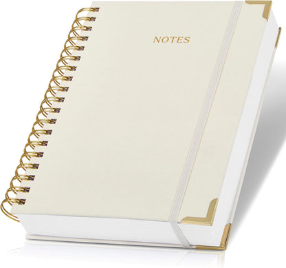 Aesthetic Thick Spiral Notebook Journal For Women in B5 - Linen Hardcover