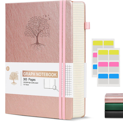 Lined Journal Notebook -365 Pages A5 Thick Journals for Writing Ruled Notebook, Hardcover Leather Journal for Women Men Daily Journal Notebook for Work, Note Taking, 100Gsm Lined Paper( 5.75'' X 8.38'' Green)