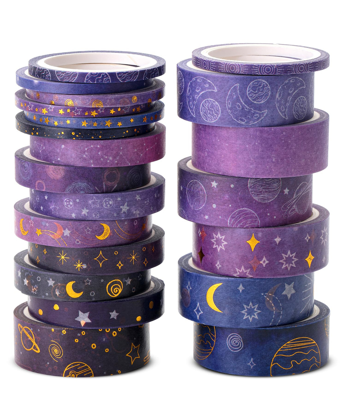 Mr. Pen- Washi Tape Set, 21 Rolls, Assorted Sizes, Floral