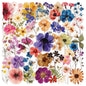 Transparent Flora Scrapbook Stickers Aesthetic Flowers Stickers(50)