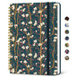Taja Spiral Lined Journal for Women, Pretty Hardcover Journal Notebook, A5