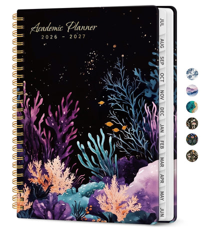 Planner 2026-2027, Jul 2026-Jun 2027 Academic Monthly & Weekly Planner