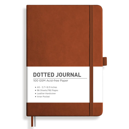 RETTACY Lined Journal Notebook, 192 Numbered Pages, A5 Size (5.7'' x 8.3'')
