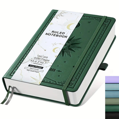 Lined Notebook, Hardcover Notebooks, 320 Pages Thick 100 GSM Paper, A5 Hardcover PU Leather Journal for Students, Work, Writing & Notes, College Essentials, Stationery Supplies, 5.7 x 8.3 inches #GLOBAL PICKS