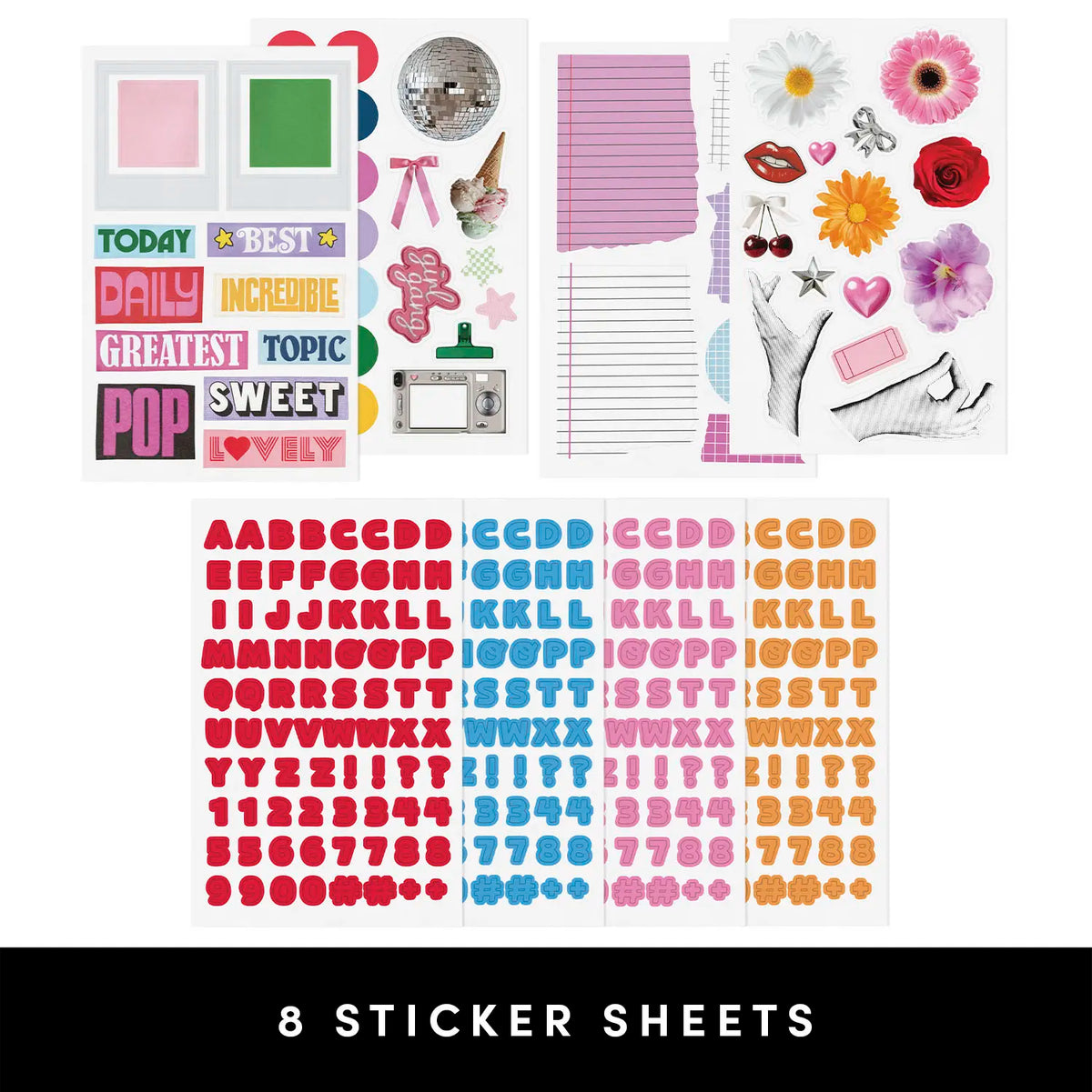 PAPERAGE Junk Journal Notebook & Scrapbooking Kit, Complete Stationery Set with 160-Page Blank Notebook, Sticker Sheets, Washi Tapes, Patterned Papers, Layering Supplies & Tape Roller, All-In-One Beginner Journaling Kit