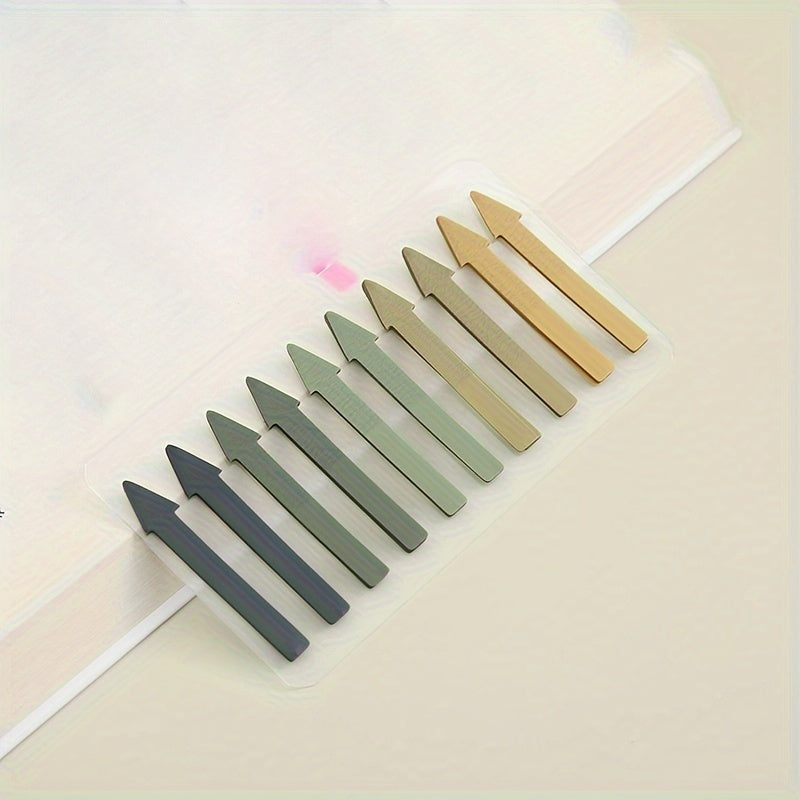 1pc of 200pcs PET ultra-thin arrow-shaped index stickers, translucent colored highlighters, bookmarks