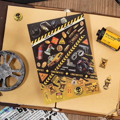 800+ Pcs 30 Sheets Y2K Aesthetic Foil Sticker Book (Single/Bundle) - 9 Glossy, 9 Matte, 12 Textured Cut-Out Stickers for Junk Journal Scrapbooking Bujo Crafts Kit #DealsforYouDays