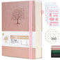 Lined Journal Notebook -365 Pages A5 Thick Journals for Writing Ruled Notebook, Hardcover Leather Journal for Women Men Daily Journal Notebook for Work, Note Taking, 100Gsm Lined Paper( 5.75'' X 8.38'' Green)