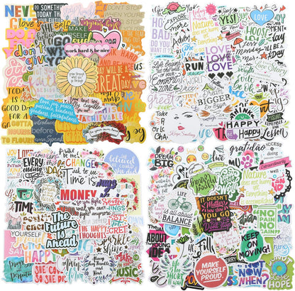 200pcs Motivational Quote Stickers for Women Adults Students Teens