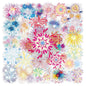 160Pcs Natural Flower Stickers for Scrapbooking,Self-Adhesive Transparent Flower Stickers Scrapbook Supplies Journaling Supplies for Adult Card Making Letters DIY Water Bottle Cards Decoration