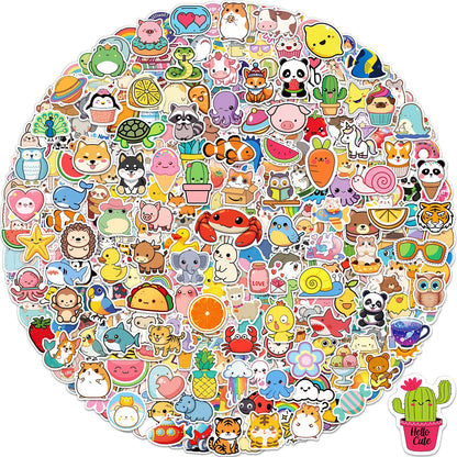 300 Pcs Stickers for Kids, Cute Vinyl Waterproof Stickers for Water Bottle