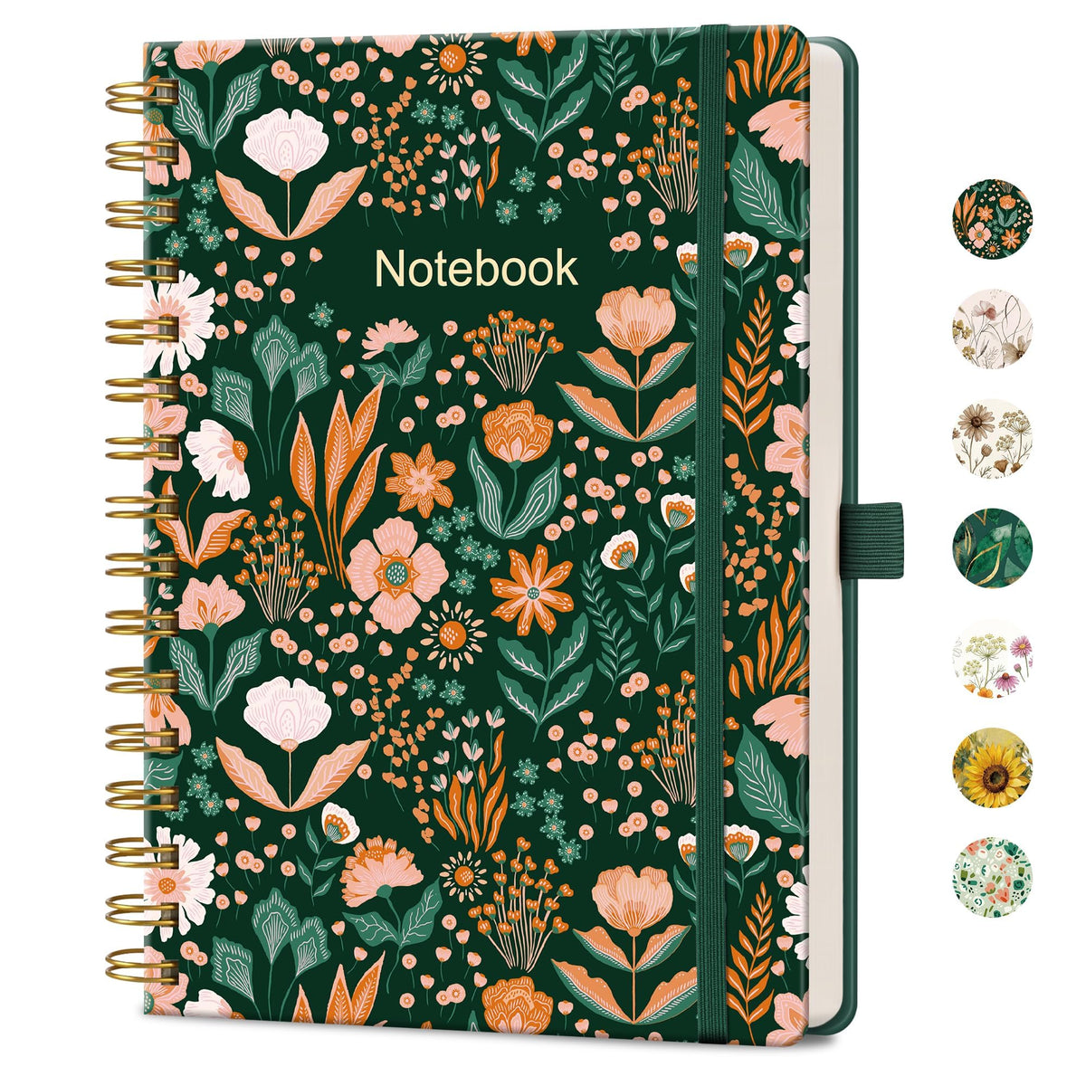 AHGXG Spiral Journal Notebook, 160 Lined Pages, A5 Size (5.7'' x 8.3'')