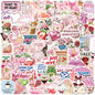 Aesthetic Downtown Girls Stickers Pack Trendy Y2K Stickers(50)