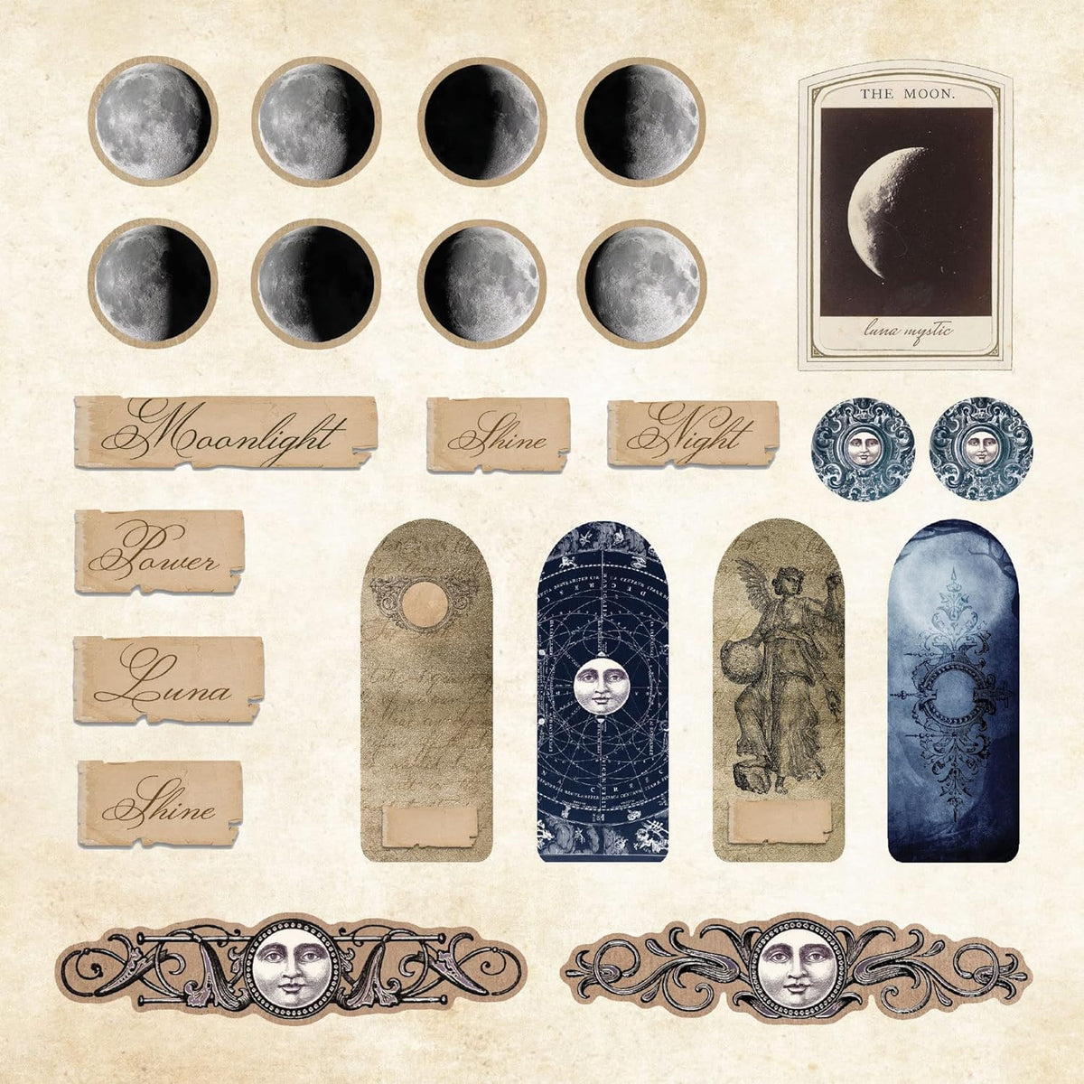 Mystical Ephemera! an Enchanting Vintage Sticker Book (Over 900 Stickers)