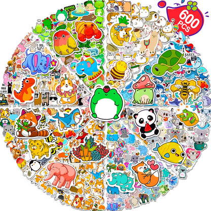 Arme Cute Stickers Bulk, Waterproof Stickers for Water Bottles Pack 600PCS