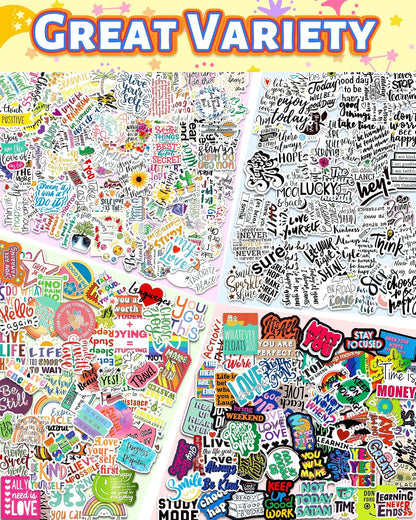 300 PCS Inspirational Stickers for Adults, Motivational Scrapbook Supplies