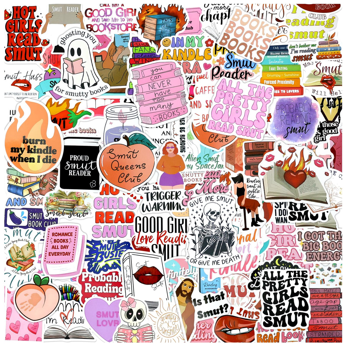 200 Pcs Cute Aesthetic Water Bottle Stickers for Kids, Waterproof Vinyl