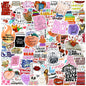 200 Pcs Cute Aesthetic Water Bottle Stickers for Kids, Waterproof Vinyl