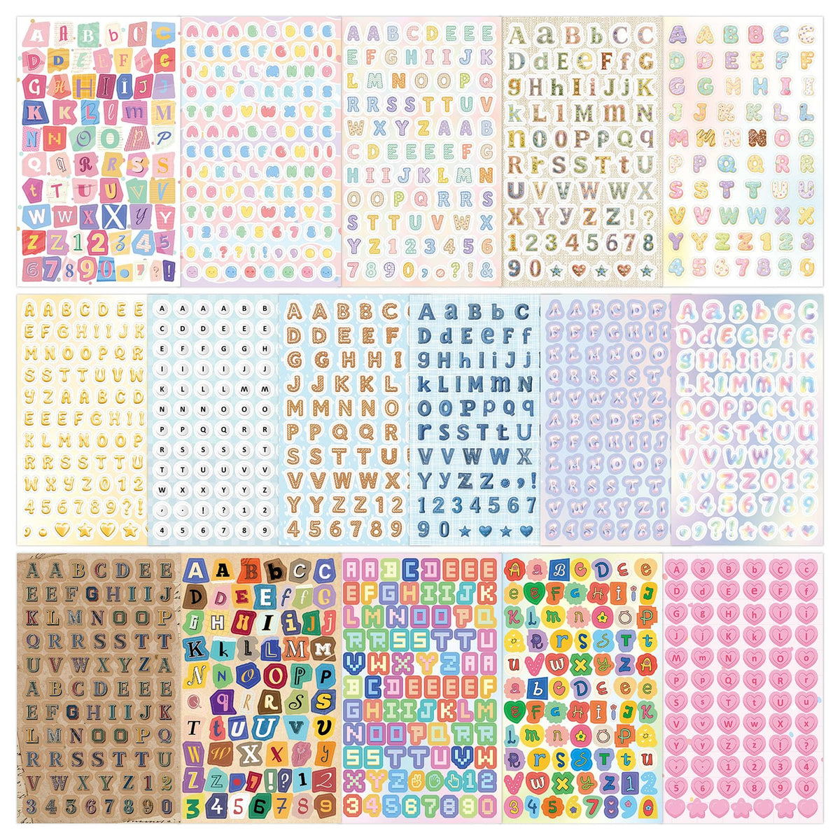 Transparent Flora Scrapbook Stickers Aesthetic Flowers Stickers(50)