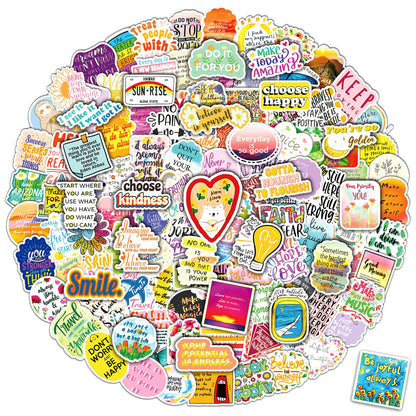 300PCS Motivational Stickers, Inspirational Words Decals