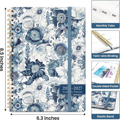 Planner 2026-2027, Jul 2026-Jun 2027 Academic Monthly & Weekly Planner