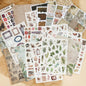 Transparent Flora Scrapbook Stickers Aesthetic Flowers Stickers(50)