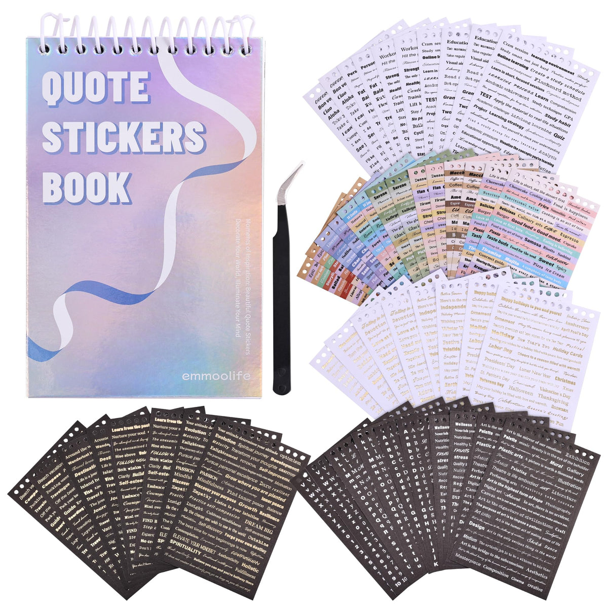 12 Sets 600 Sheets Washi Stickers for Journaling, Boho, Abstract, Vintage Scrapbook Sticker Set for Bullet Journal Art Diary Card Craft Gifts Planner Notebook
