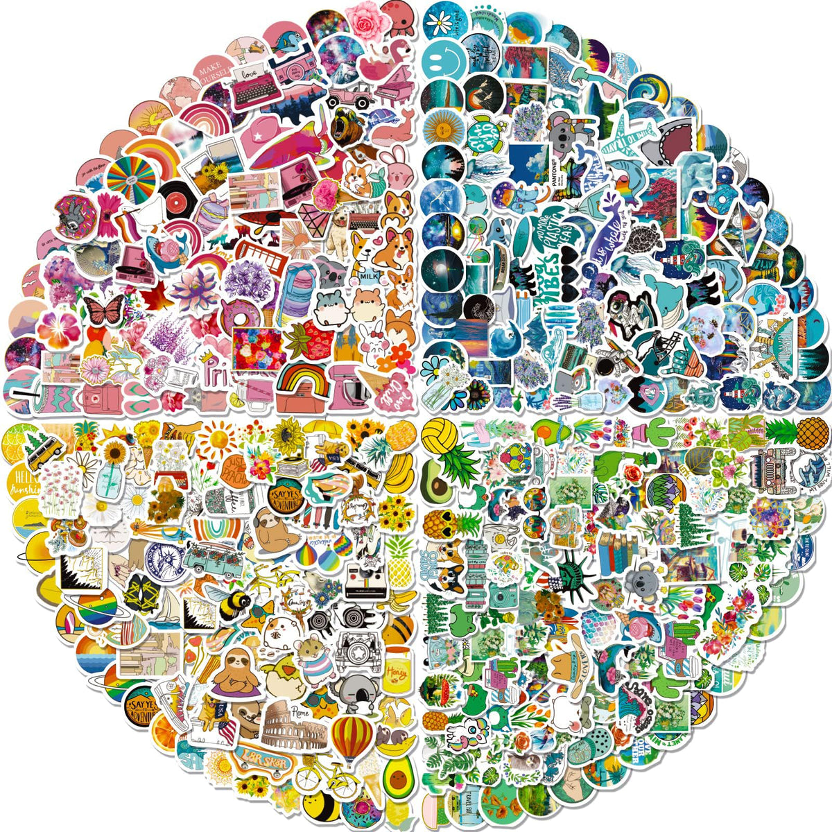Arme Cute Stickers Bulk, Waterproof Stickers for Water Bottles Pack 600PCS