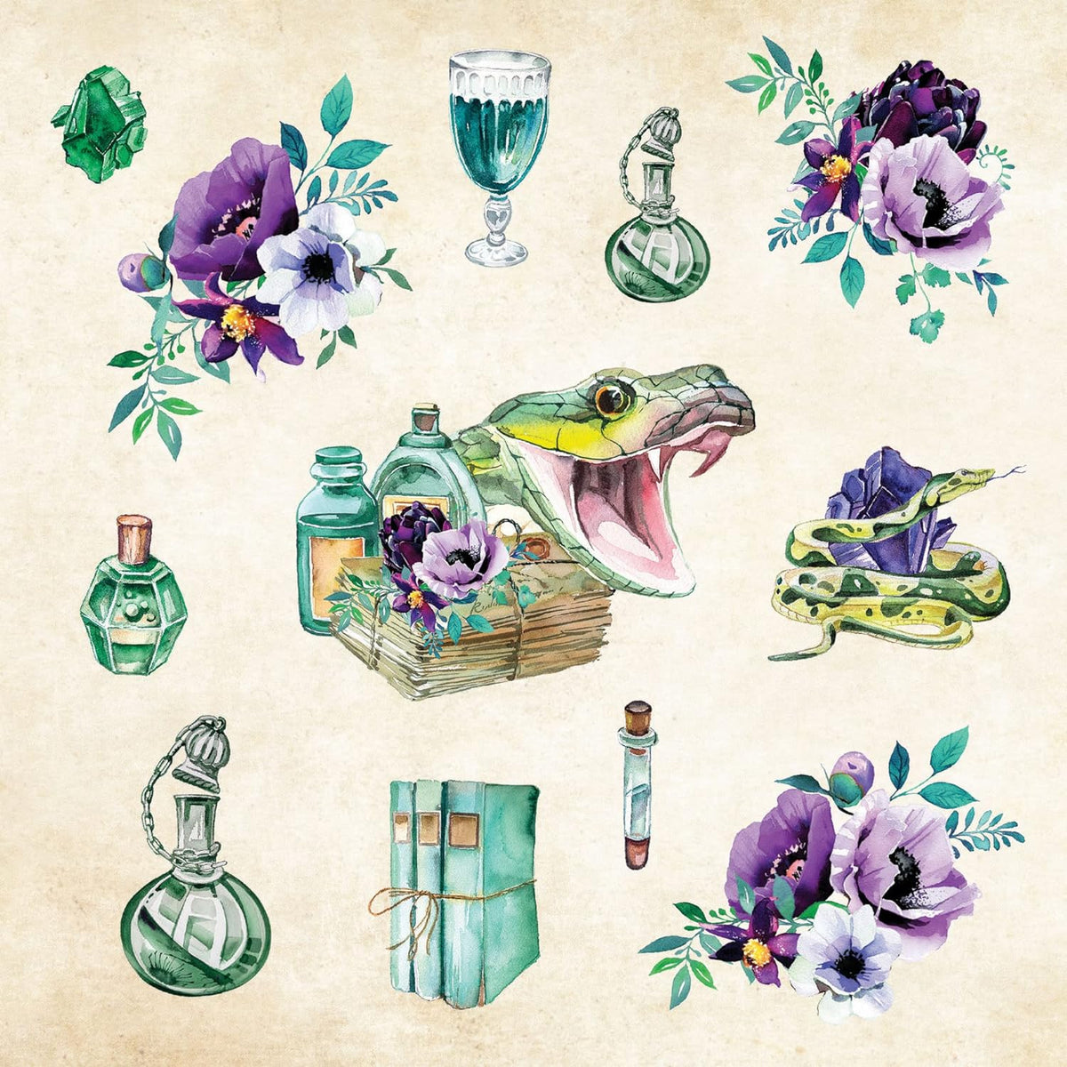 Mystical Ephemera! an Enchanting Vintage Sticker Book (Over 900 Stickers)