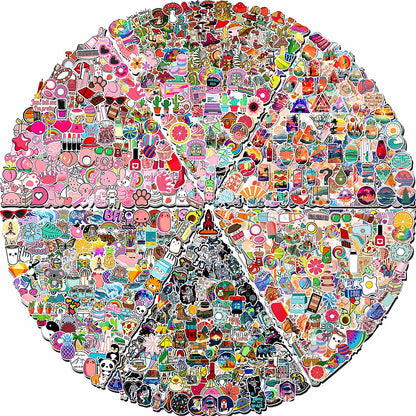 Arme Cute Stickers Bulk, Waterproof Stickers for Water Bottles Pack 600PCS