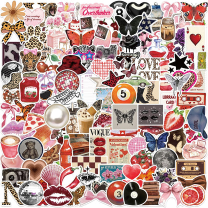 Aesthetic Downtown Girls Stickers Pack Trendy Y2K Stickers(50)